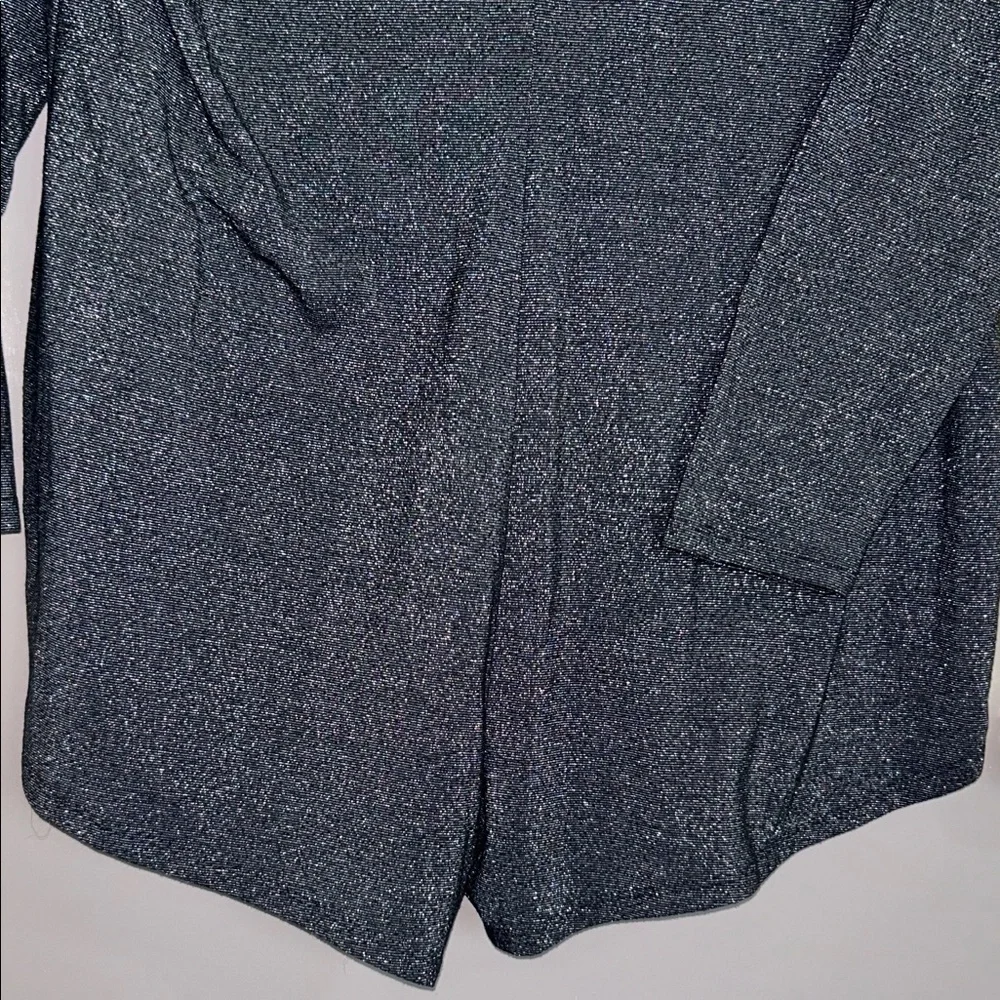 Colsie Black Shimmery V-Neck Pajama Romper XL - Picture 12 of 12